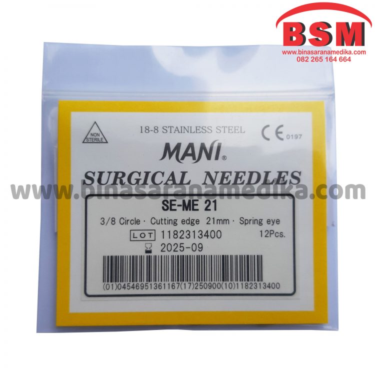 Mani Surgical Needles SE-ME 21 Jarum Hecting Kulit Bedah