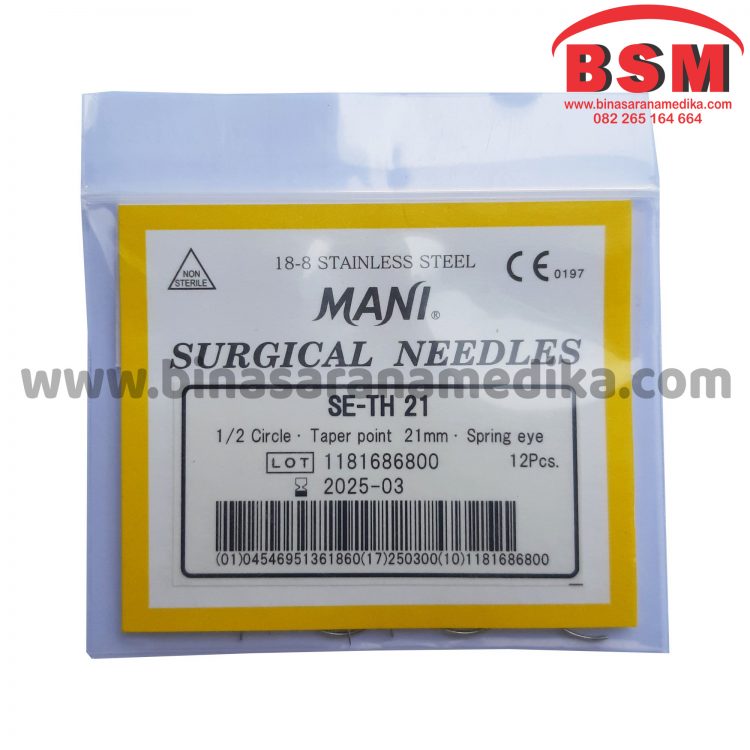 Surgical Needles SE-TH 21 Hecting Otot Jahit Bedah Operasi 